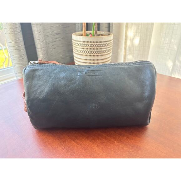 Pre-owned Garrett Leather Toiletry bag (dark blue) - Picture 2 of 9